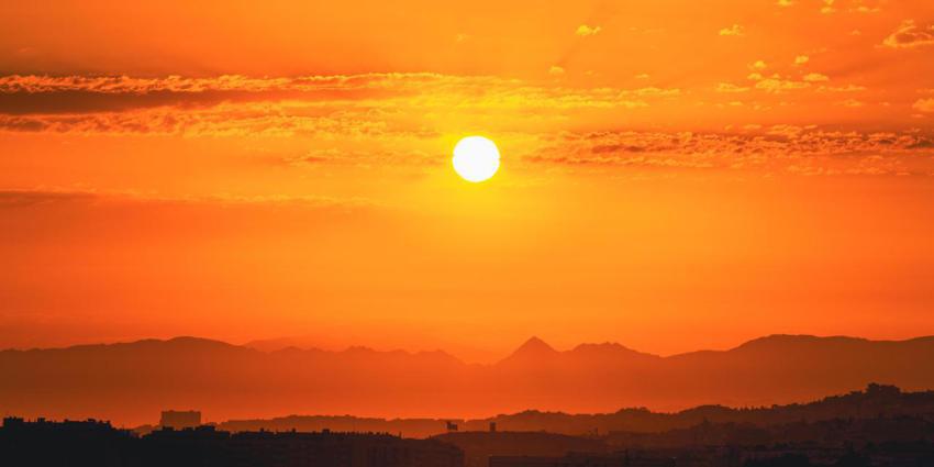 Beautiful sunset sunrise over dark mountain silhou 2023 11 27 05 29 15 utc