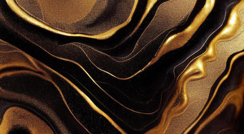 Liquid gold and rough black charcoal texture backg 2023 11 27 05 13 19 utc