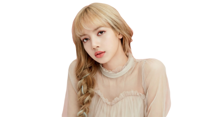 Lisa blackpink k pop singer beautiful peach background 5120x2880 5391