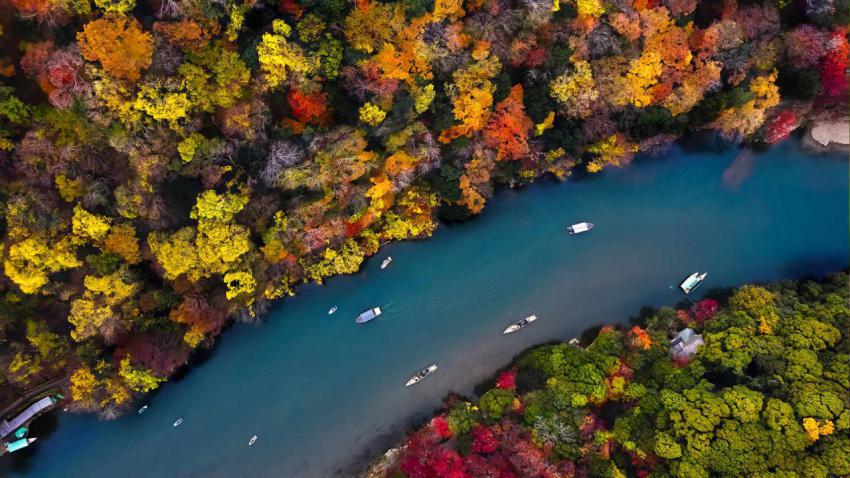 Arashiyama river