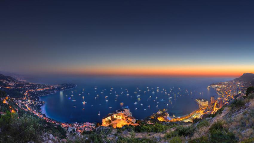 Monaco Yacht Show 2013 Sunset