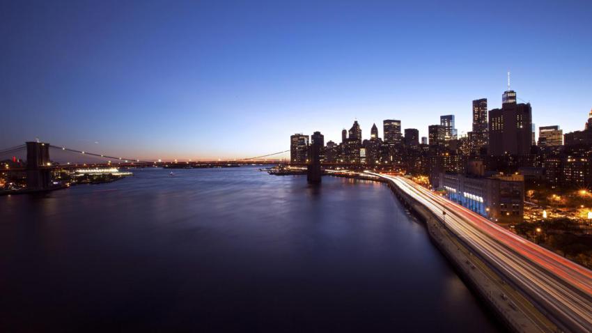A view from the Manhattan Bridge