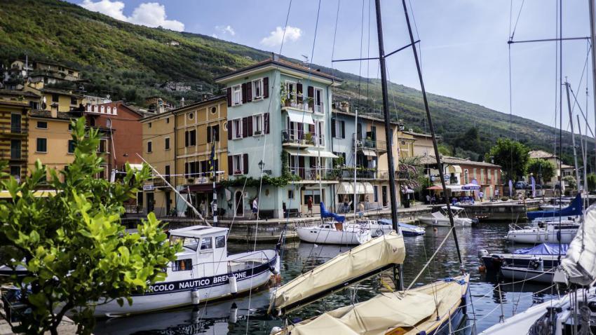 Castelletto Harbour, Lake Garda, Northern Italy
