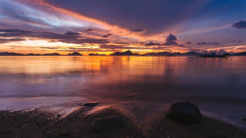 Corong Corong Beach Sunset