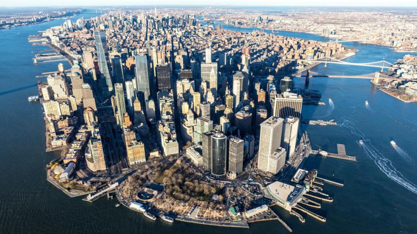 Downtown NYC From Above