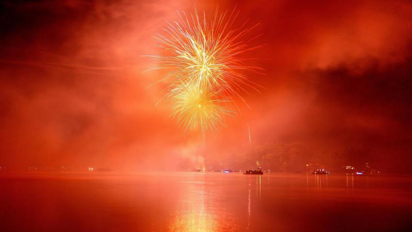 Fireworks On Lake Congamond