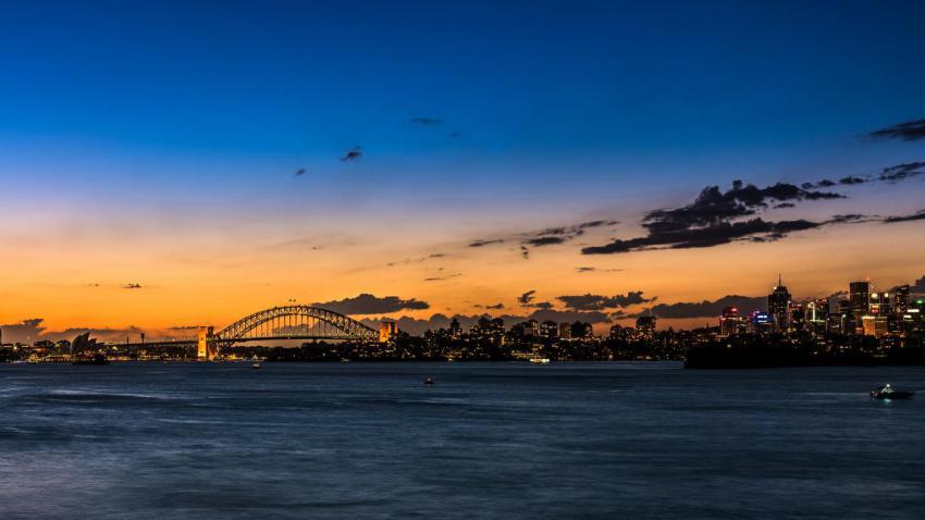 Harbour Bridge At Sunset