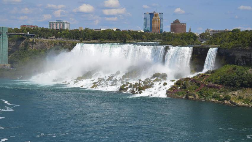 Niagara Falls, Canada in August