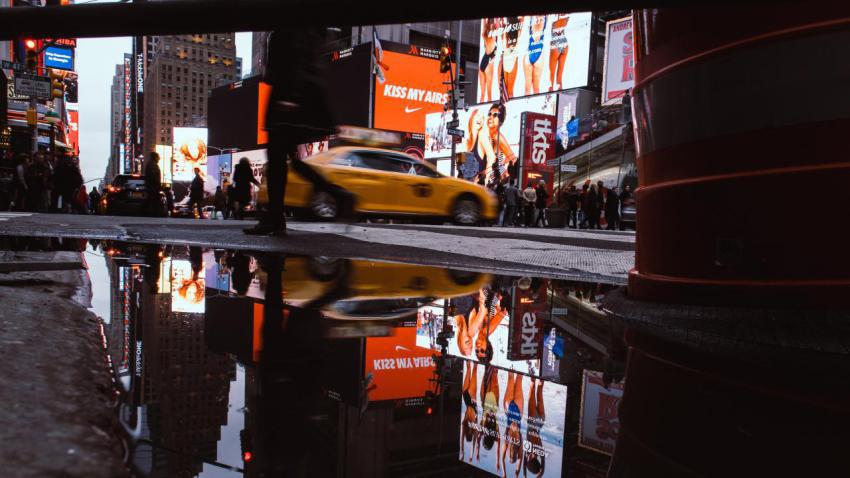 NY Time Square after Rain