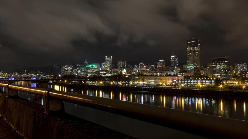 Portland, Oregon at Night