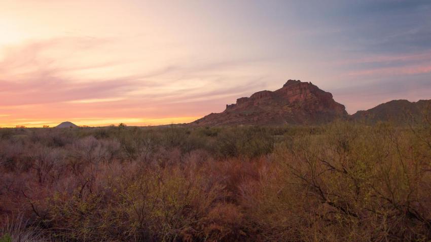 Red Mountain at Sunset