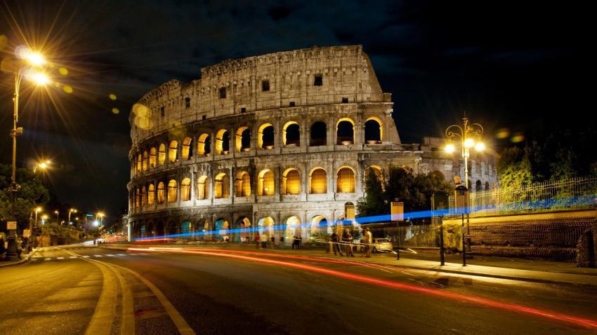 Rome The Colosseum at Night
