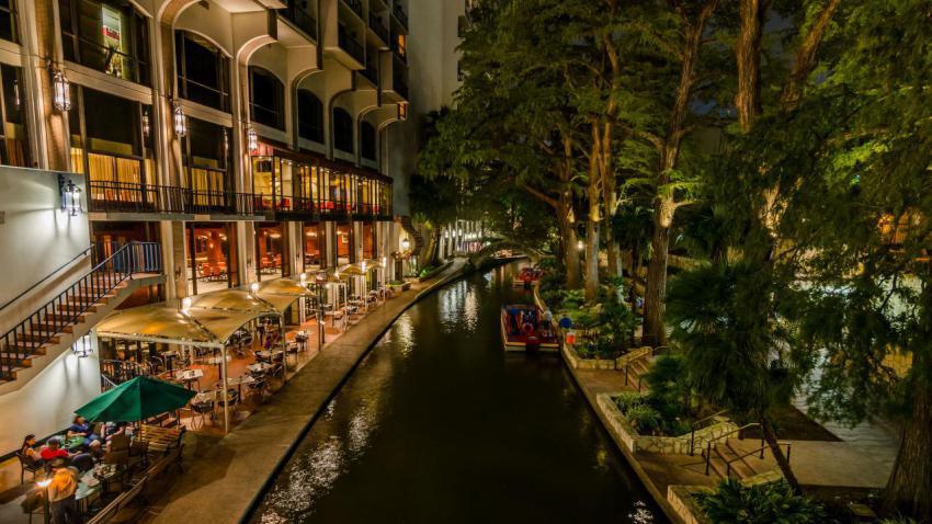 San Antonio Riverwalk At Night 2