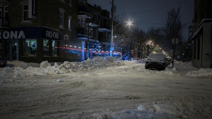 Snowy night