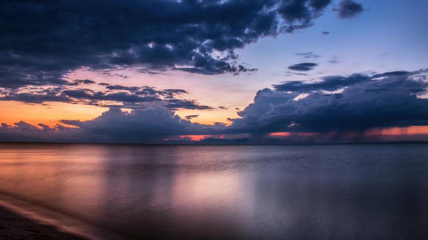 Stormy sunset