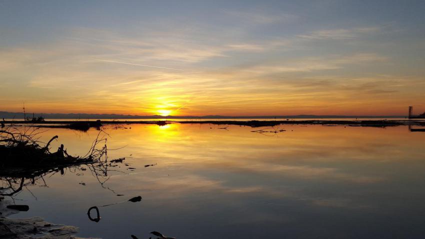 Sunset at Lake of Constance