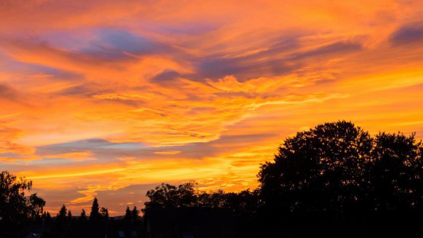 Sunset in Munich area