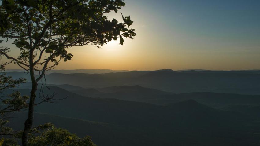Sunset in the Blue Ridge Mountains