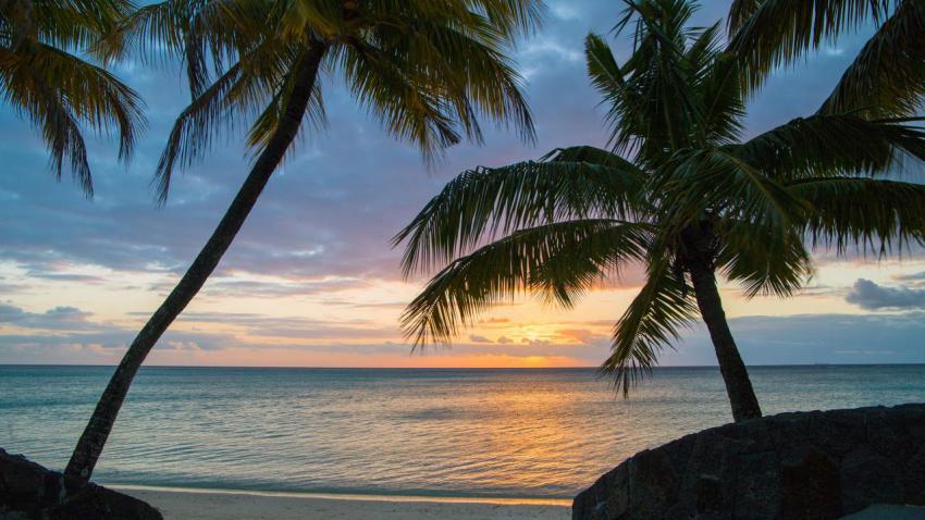 Sunset on Mauritius