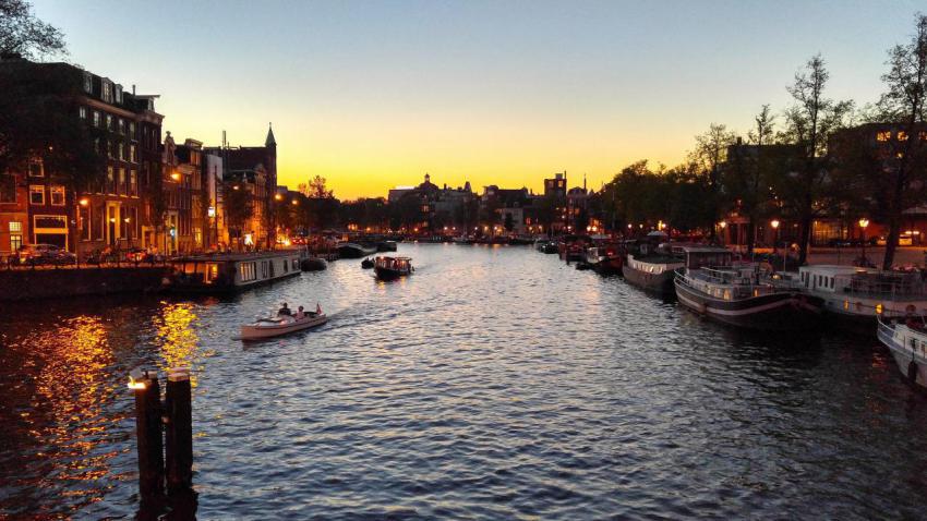 Sunset Time in Amsterdam
