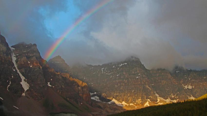 Valley of the Ten Peaks Rainbow