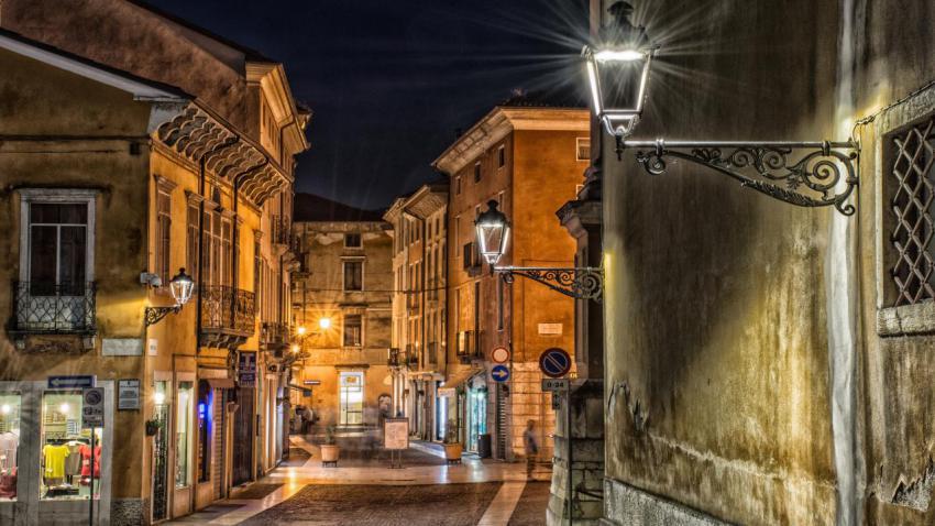 Vicenza Italy City Night