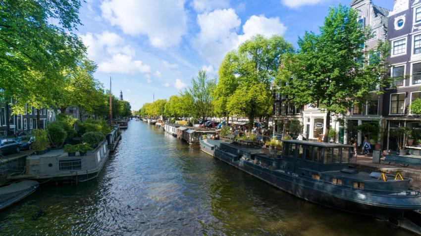 Walking through Amsterdam