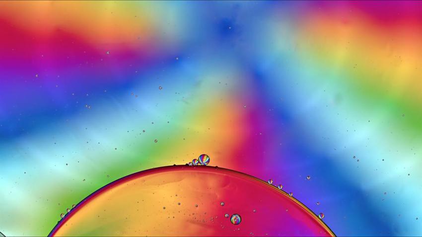 Abstract colorful food oil drops bubbles and spher 2023 11 27 05 23 30 utc