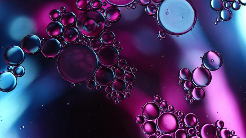 Abstract colorful food oil drops bubbles and spher 2023 11 27 05 11 52 utc