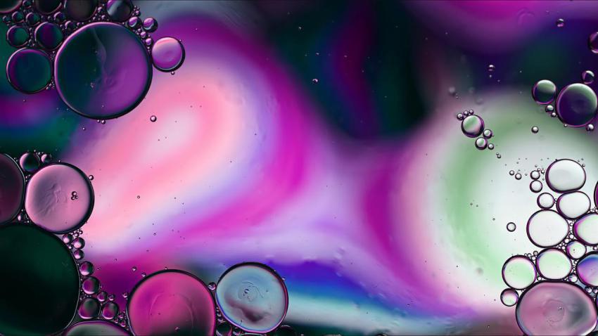 Abstract colorful food oil drops bubbles and spher 2023 11 27 05 08 19 utc