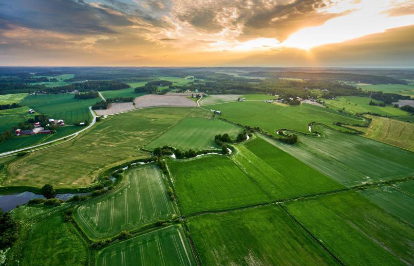 Aerial view of a rural landscape featuring a river 2023 11 27 05 04 40 utc