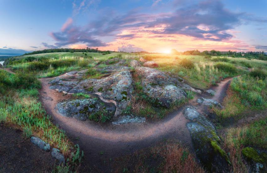 Colorful summer landscape with big stones green g 2024 11 27 11 40 16 utc