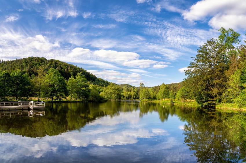 View at a lake in the spiesswoogtal valley near fi 2024 08 13 19 18 42 utc