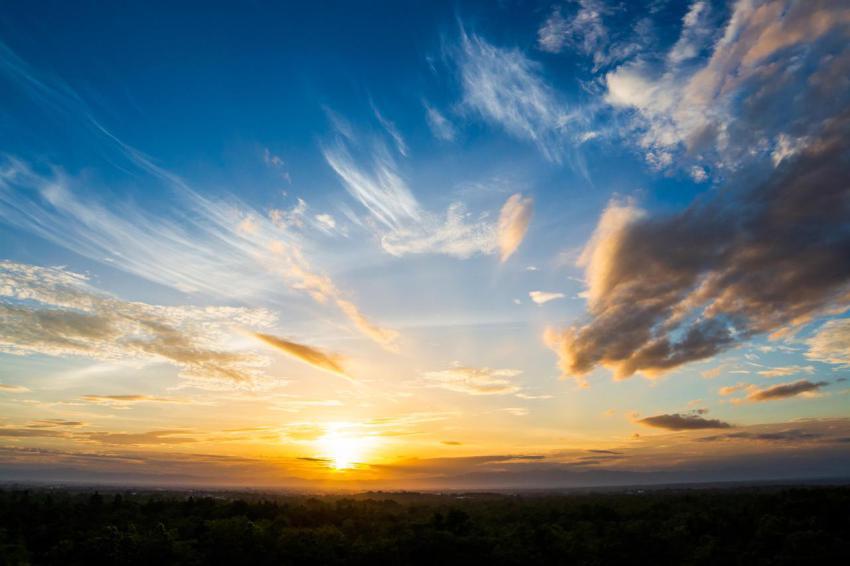 Colorful dramatic sky with cloud at sunset 2023 11 27 05 28 08 utc