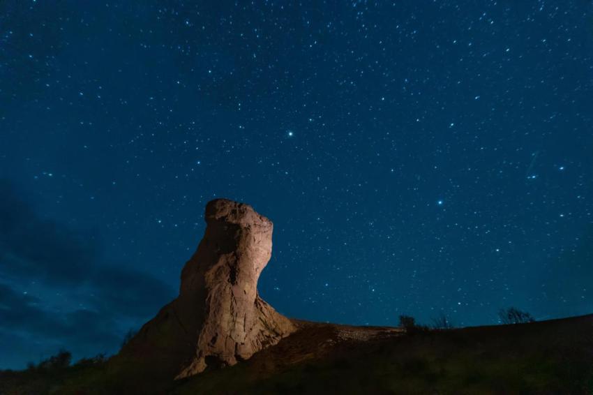 Stone pillar in aktau altyn emel national park k 2024 10 18 06 44 36 utc