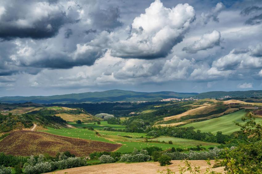 Rural landscape in val d orcia tuscany at summer 2023 11 27 05 27 52 utc