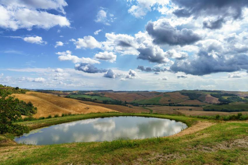 Rural landscape in val d orcia tuscany at summer 2023 11 27 05 29 43 utc