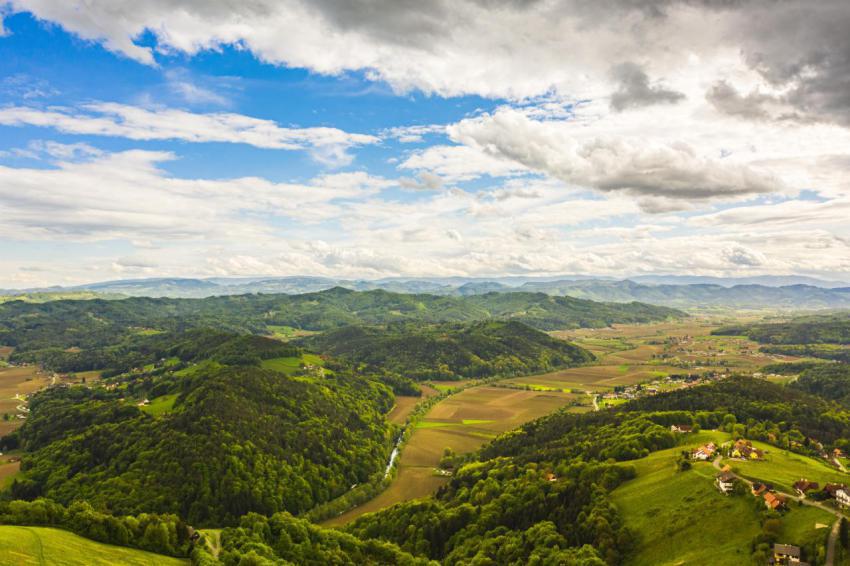 Aerial view of of green hills and vineyards with m 2024 10 18 03 58 36 utc