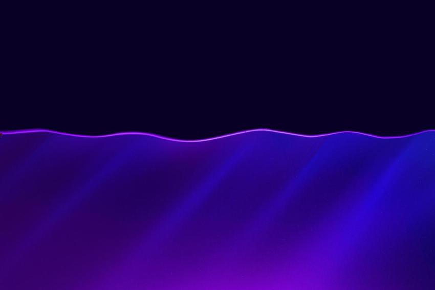 Waving water in aquarium in neon light against bla 2023 11 27 05 34 31 utc