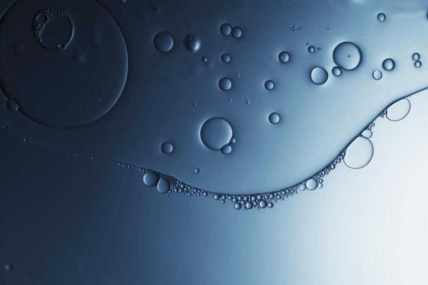Water surface with bubbles blue background 2025 01 09 05 38 22 utc
