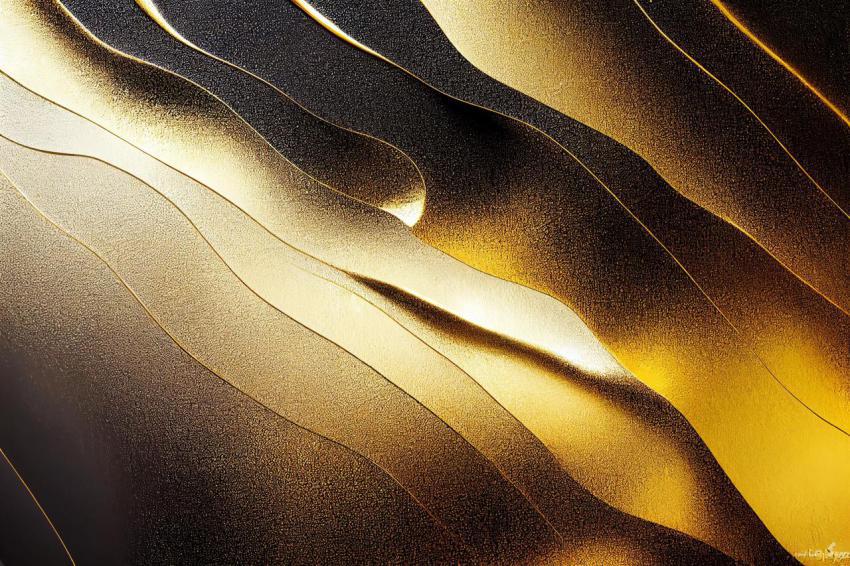 Liquid gold and rough black charcoal texture backg 2023 11 27 05 06 15 utc