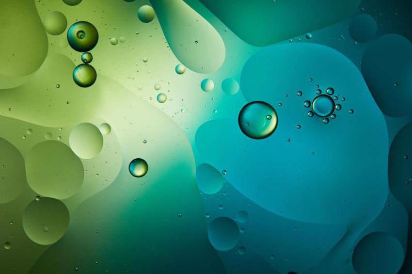 Abstract background from mixed water and oil in bl 2024 11 17 06 18 10 utc