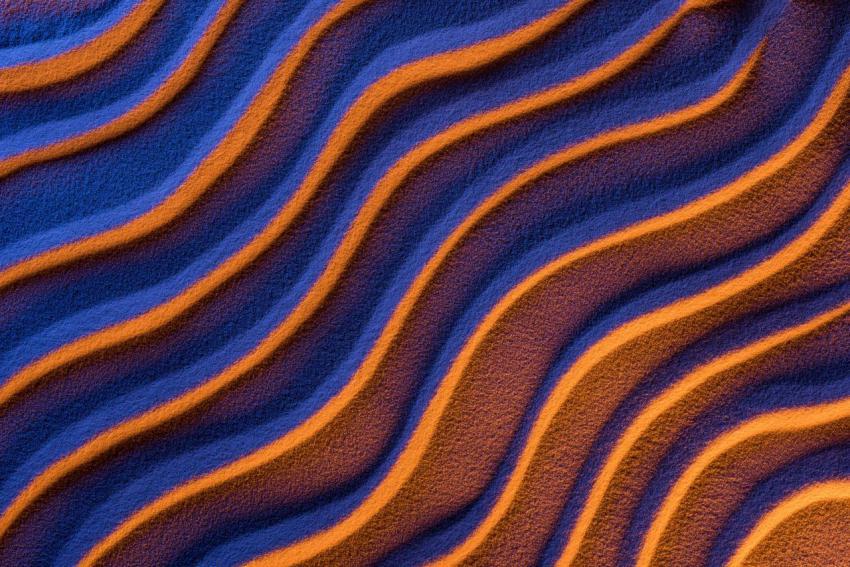Top view of textured sand with smooth waves and ne 2024 11 17 13 15 29 utc