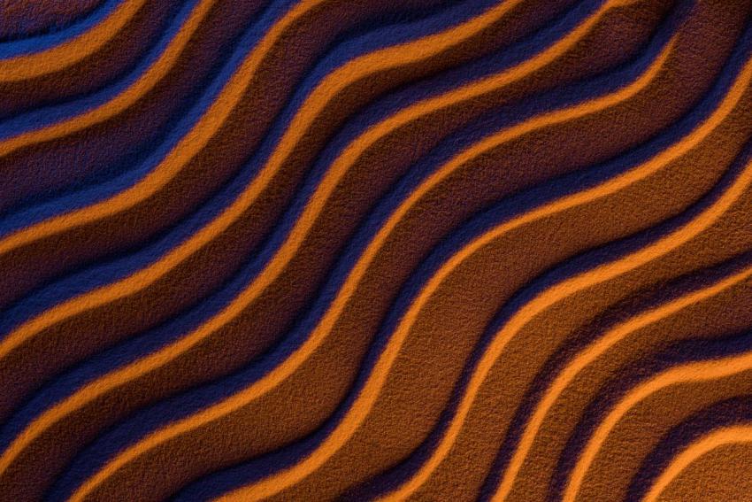 Top view of abstract wavy background with sand and 2024 11 10 15 59 06 utc