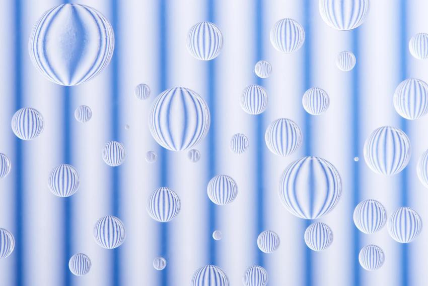 Close up view of transparent water drops on stripe 2024 11 16 03 53 23 utc