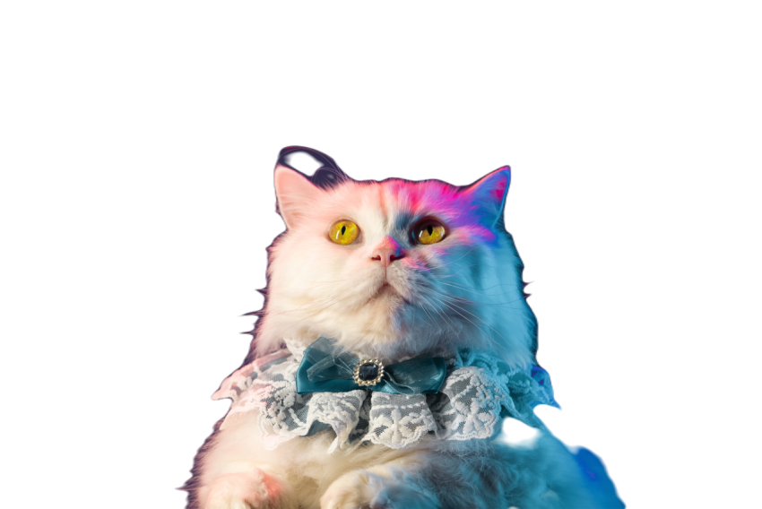 Rich cat aristocrat with lace collar frill on dark 2023 12 29 22 55 28 utc