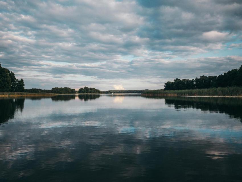 Scenic view of a lake in mazury region poland on 2023 11 27 05 11 06 utc