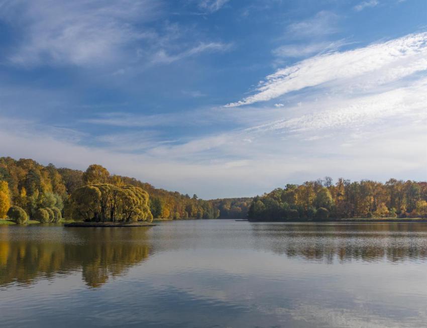 Autumn foliage with water reflection natural lands 2024 10 11 23 10 19 utc
