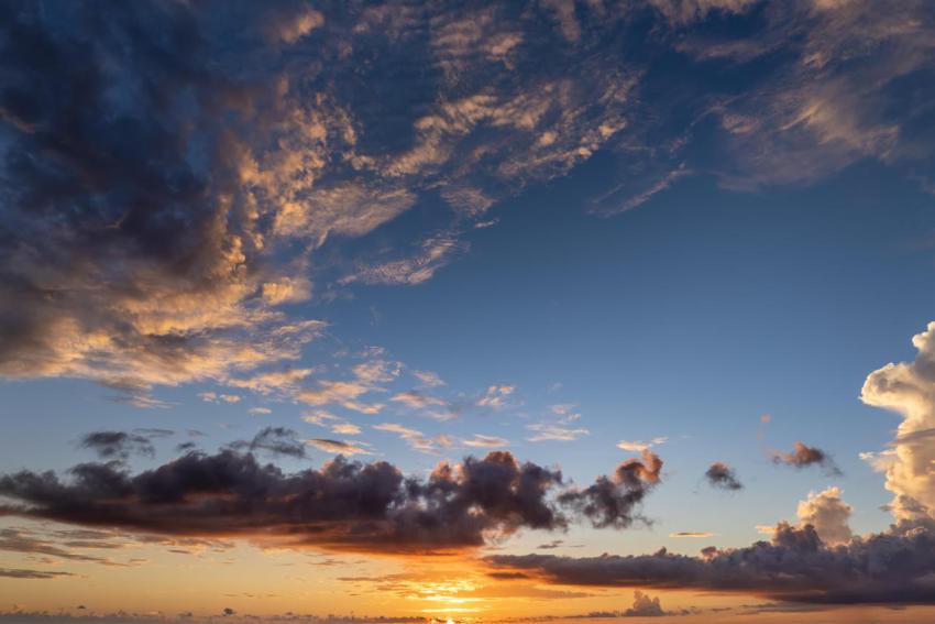 Evening sunset sky with colorful clouds panoramic 2024 12 07 03 16 56 utc
