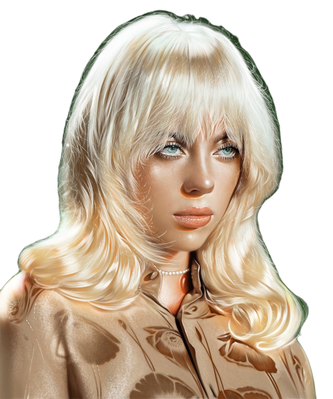 Billie eilish portrait american singer girly artwork 3840x4608 7456